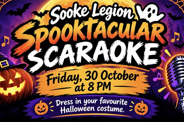 Spooktacular Scaraoke at Sooke Legion