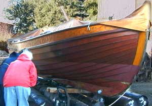 volunteers maintain the bongboat