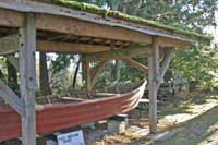 Pile Driver Dory exhibit at Sooke Museum