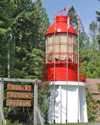 Lighthouse at Sooke Region Museum